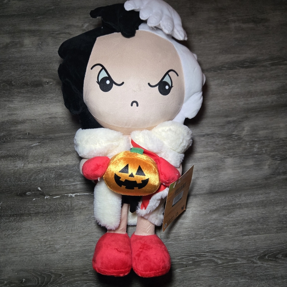 Plush Toy with Pumpkin - Red and White